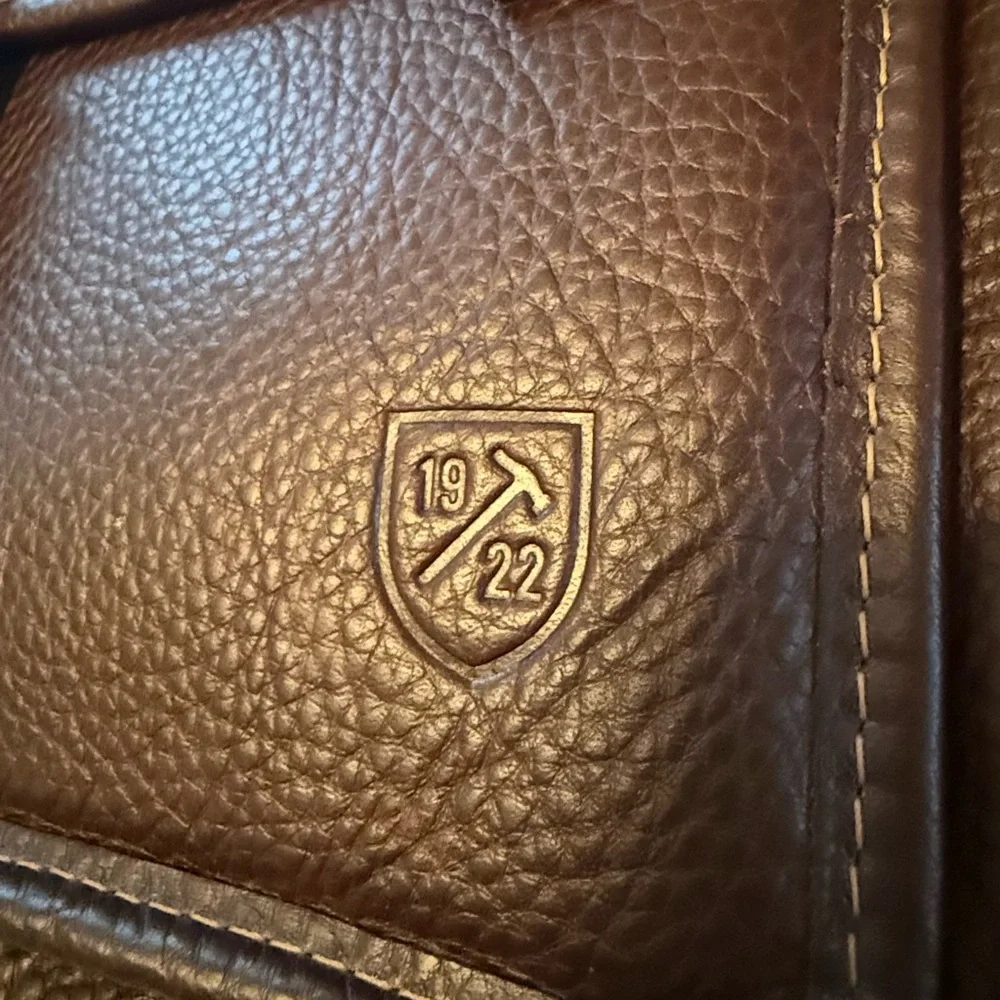 Allen Edmonds American Grain Collection Slim Briefcase in Dark Brown NWOT